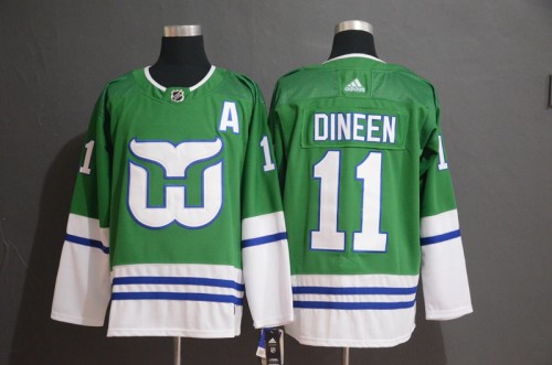 Hartford Whalers #11 DINEEN Green NHL Hockey Jersey