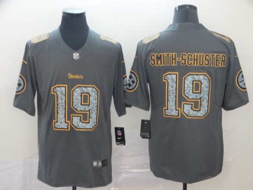 Pittsburgh Steelers #19 SMITH-SCHUSTER Grey/Yellow NFL Jersey