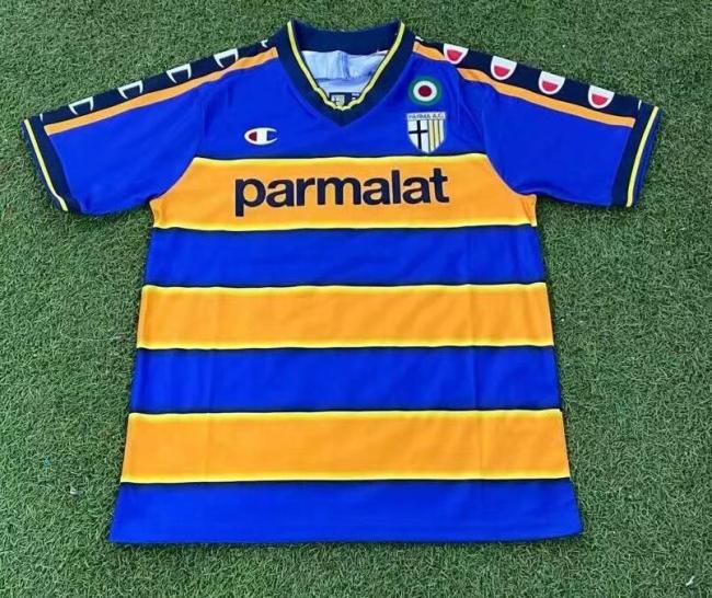 Retro Jersey 2002-2003 Parma Home Yellow/Blue Soccer Jersey