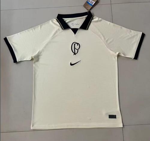 Fans Version 2023-2024 Corinthians White Soccer Training Jersey