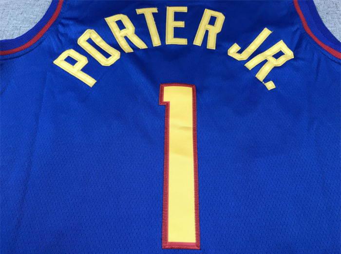Denver Nuggets 1 PORTER JR. 2023 Statement Edition Blue NBA Jersey