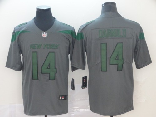 New York Jets 14 Sam Darnold Gray Inverted Legend Limited Jersey