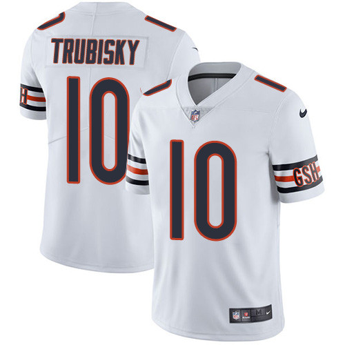 Chicago Bears #10 TRUBISKY White NFL Legend Jersey