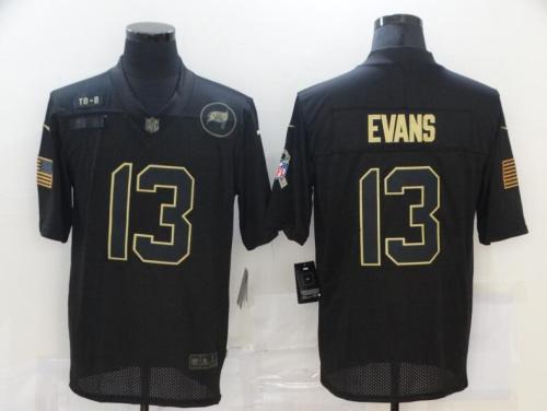 Buccaneers 13 Mike Evans Black 2020 Salute To Service Limited Jersey