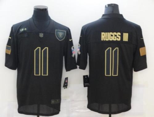 Raiders 11 Henry Ruggs III Black 2020 Salute To Service Limited Jersey