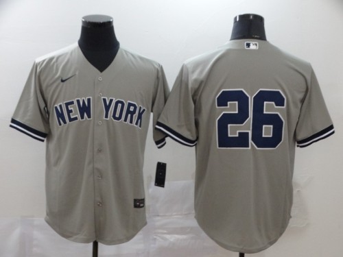 New York Yankees 26 Grey 2020 Cool Base Jersey