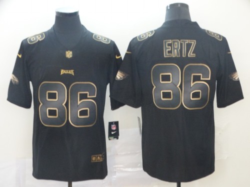 Philadelphia Eagles #86 ERTZ Black/Gold NFL Jersey