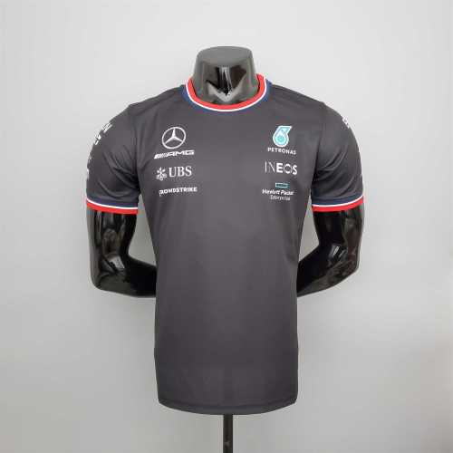 F1 Formula One racing suit; Mercedes black Racing Jersey