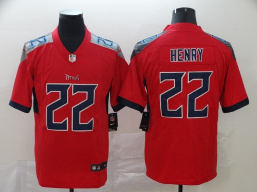 Tennessee Titans 22 Derrick Henry Red Inverted Legend Limited Jersey