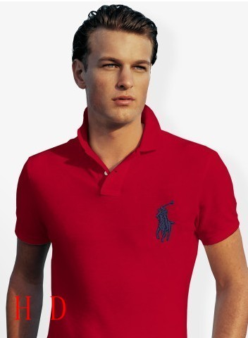8820 Red Ralph Polo with Blue Big Logo