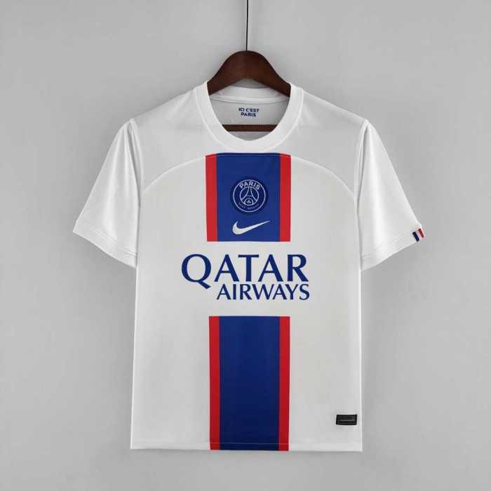 with Sponor Logo Fans Version 2022-2023 PSG 3rd White Soccer Jersey