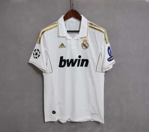 with UCL Patch Retro Jersey 2011-2012 Real Madrid Home Soccer Jersey