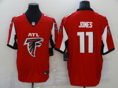 Falcons 11 Julio Jones Red Team Big Logo Number Vapor Untouchable Limited Jersey