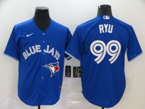 Toronto Blue Jays 99 RYU Blue 2020 Cool Base Jersey