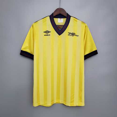 Retro Jersey 1983-1986 Arsenal Away Yellow Soccer Jersey