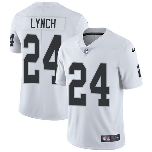 Oakland Raiders #24 LYNCH White NFL Legend Jersey