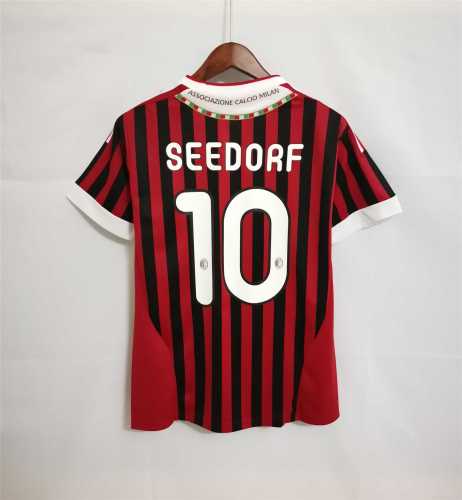 Retro Jersey 2011-2012 AC Milan SEEDORF 10 Home Soccer Jersey