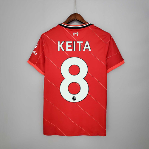 Fans Version 2021-2022 Liverpool KEITA 8 Home Soccer Jersey