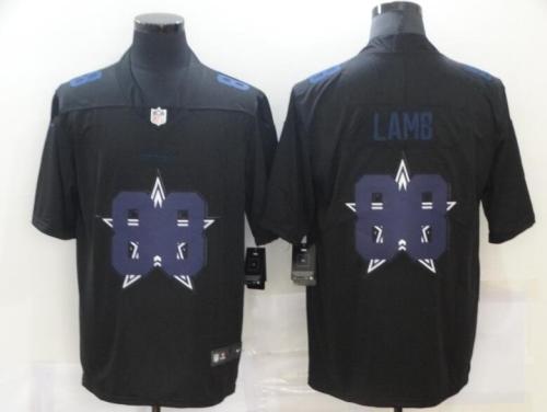 Cowboys 88 Ceedee Lamb Black Shadow Logo Limited Jersey