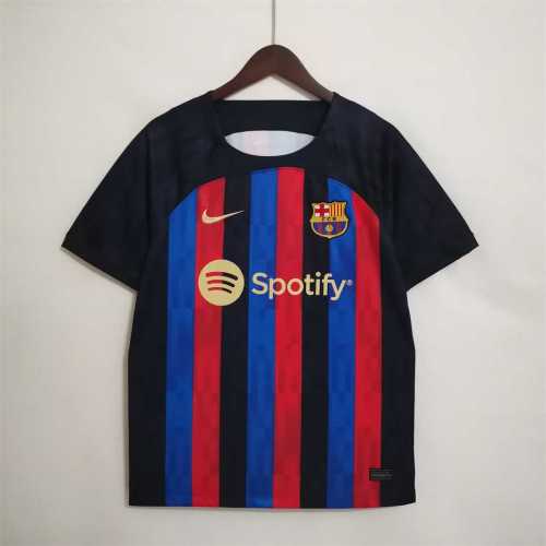 with Sponor Logo Fans Version 2022-2023 Barcelona Home Soccer Jersey S,M,L,XL,2XL,3XL,4XL