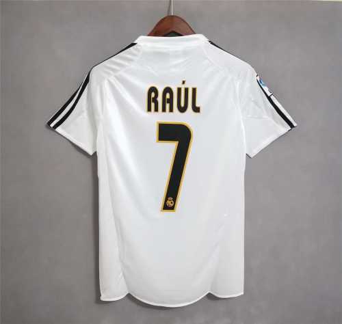 Retro Jersey 2004-2005 Real Madrid RAUL 7 Home Soccer Jersey