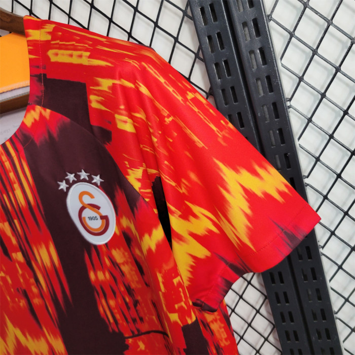 Fan Version 2023-2024 Galatasaray Orange Soccer Training Jersey