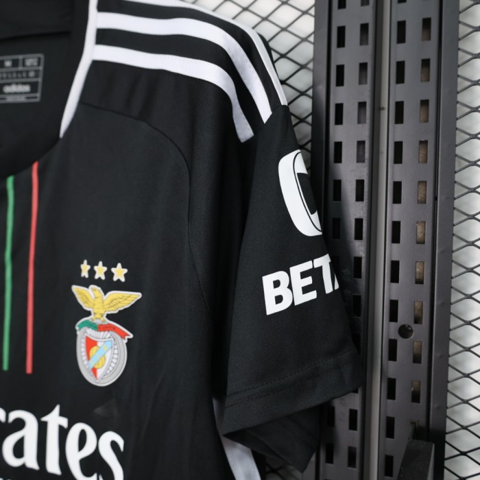 Fan Version 2023-2024 Benfica Away Black Soccer Jersey