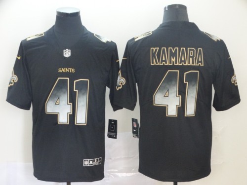 New Orleans Saints 41 Alvin Kamara Black Arch Smoke Vapor Untouchable Limited Jersey