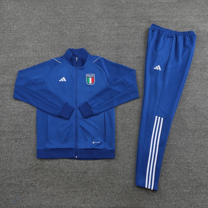 2022-2023 Italy Dark Blue Soccer Jacket and Pants