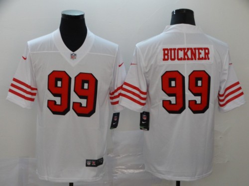 San Francisco 49ers 99 DeForest Buckner White Color Rush Vapor Untouchable Limited Jersey