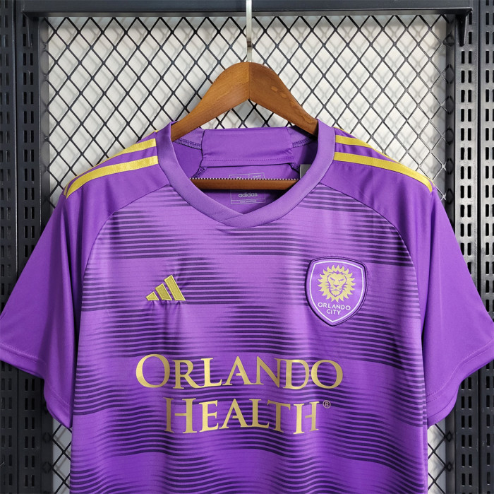 Fans Version 2023-2024 Orlando City Home Soccer Jersey