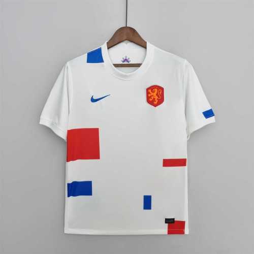 Fans Version 2022 World Cup Netherlands Away White Soccer Jersey