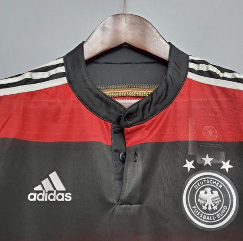 Retro Jersey 2014 Germany Away Black/Red Soccer Jersey Vintage Football Shirt