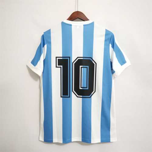Retro Jersey 1978 Argentina 10 Home Soccer Jersey Vintage Football Shirt
