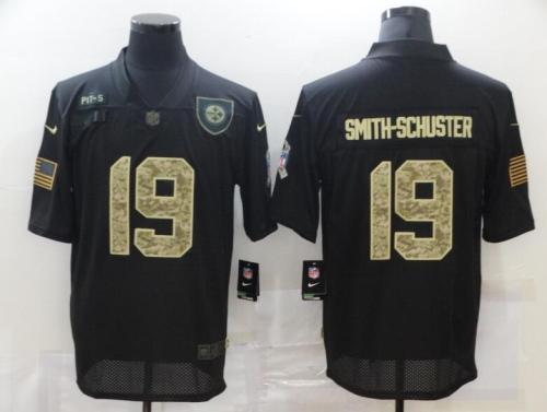 Pittsburgh Steelers 19 SMITH-SCHUSTER Black Camo 2020 Salute To Service Limited Jersey