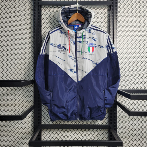 2023-2024 Italy White/Borland Soccer Windbreaker Jacket