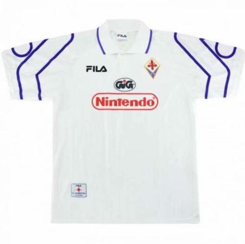 Retro Jersey 1997-1998 Fiorentina Away White Soccer Jersey