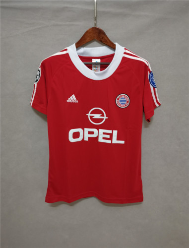 with Champions League Patch Retro Jersey 2001-2002 Bayern Munich Home Soccer Jersey