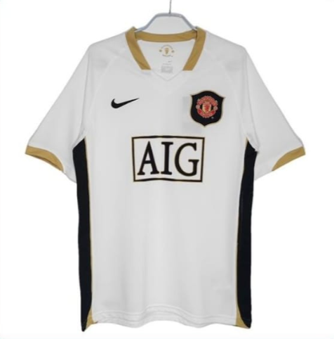 Retro Jersey 2006 Manchester United Away White Soccer Jersey
