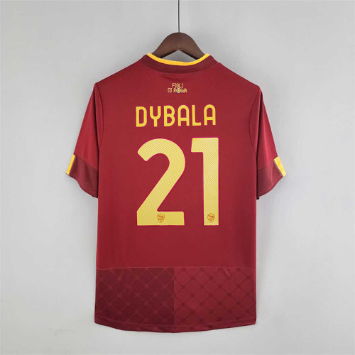 Fans version DYBALA 21 AS ROMA 22-23 Home Shirt