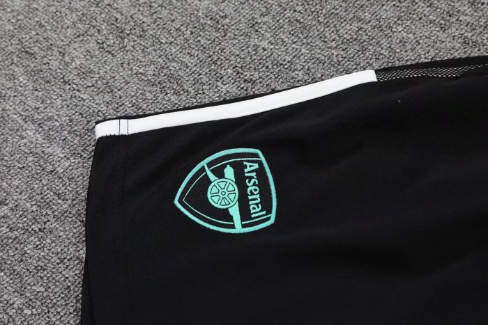 Adult Uniform 2022-2023 Arsenal Black Soccer Vest and Shorts
