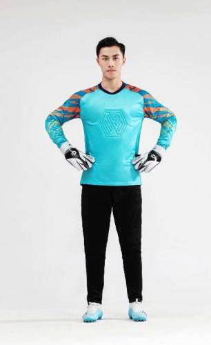 M8008 Blue Goalkeeper Jersey and Long Pants