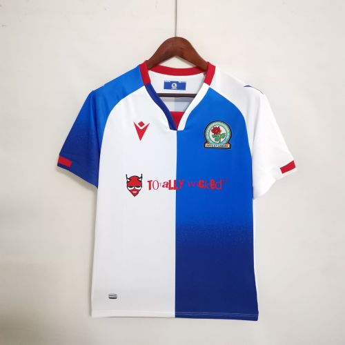 Fans Version 2022-2023 Blackburn Rovers Home Soccer Jersey