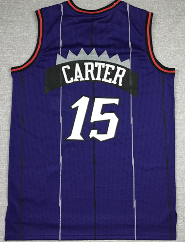 Mitchell&ness 1998-99 Toronto Raptors 15 CARTER Purple NBA Jersey