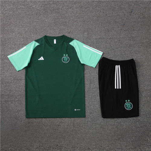 2023-2024 Algeria Green Soccer Training Jersey and Shorts