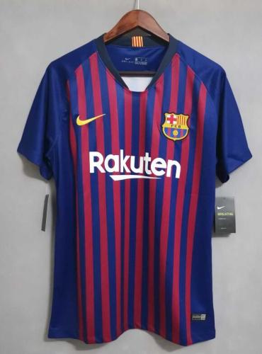 Retro Jersey 2018-2019 Barcelona Home Red/Blue Soccer Jersey