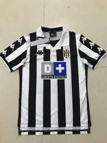 Retro Jersey 1999-2000 Juventus Home Soccer Jersey Vintage Football Shirt