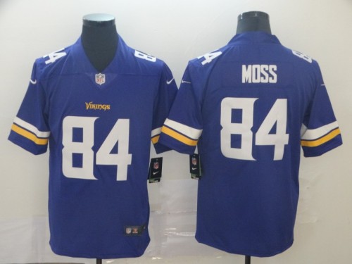 Minnesota Vikings 84 MOSS Blue NFL Jersey