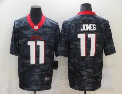 Atlanta Falcons 11 JONES Black Camo 2020 Salute To Service Limited Jersey