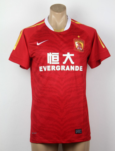 Retro Jersey 2012 Guangzhou Evergrande FC Home Red 12 Crown Edition Soccer Jersey